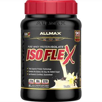 Сироватковий протеїн ізолят AllMax Nutrition IsoFlex 907 грамм Vanilla