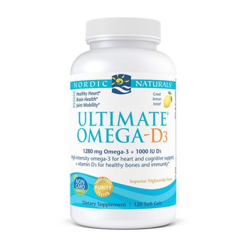 Омега 3 Nordic Naturals Ultimate Omega D3 1280 mg/1000 IU 120 капсул