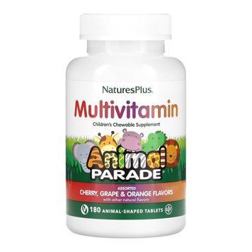 Дитячі Мультівітаміни Nature's Plus Children&rsquo;s Multivitamin 180 Таблеток