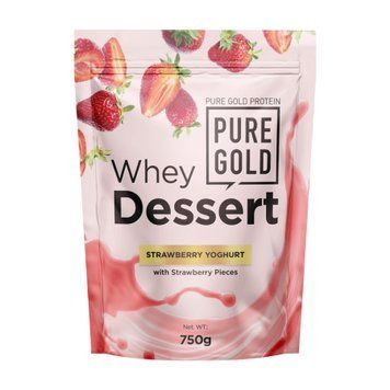 Сироватковий протеїн Pure Gold Whey Dessert 750 г Strawberry Yoghurt