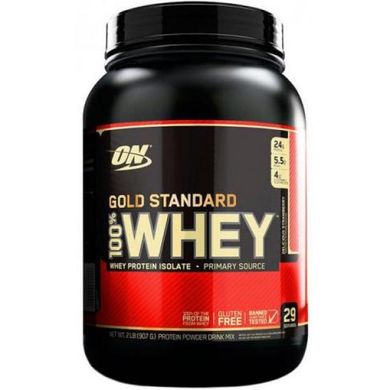 Сироватковий протеїн ізолят Optimum Nutrition Gold Standard 100% Whey (908 г) Vanilla Ice