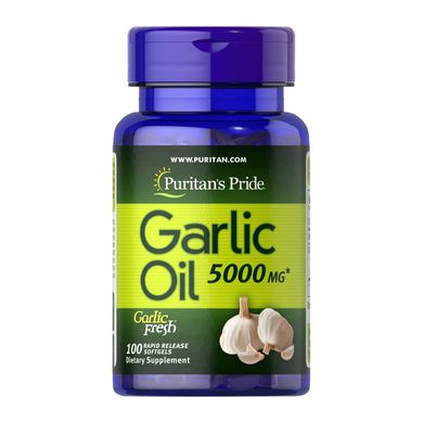 Экстракт чеснока Puritan's Pride Garlic Oil 5000mg 100 капсул