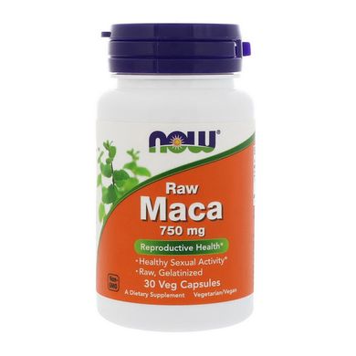 Мака экстракт корня Now Foods Maca 750 mg 30 капс