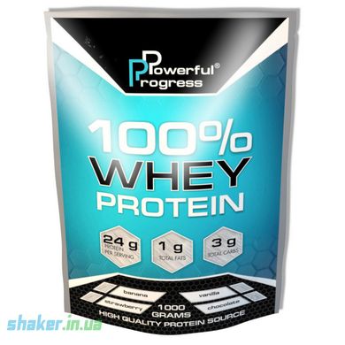 Сироватковий протеїн концентрат Powerful Progress 100% Whey Protein (1 кг) banana