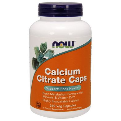 Кальций цитрат Now Foods Calcium Citrate 240 капс