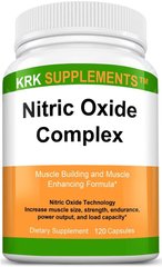 Передтренувальний комплекс Krk Supplements Nitric Oxide Complex 120 капсул