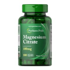 Магний цитрат Puritan's Pride Magnesium Citrate 100 mg 100 капсул