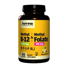 Витамин Б12 Jarrow Formulas Methyl B12 & Methyl Folate plus P-5-P B6 (100 капс) lemon