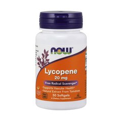 Ликопин Now Foods Lycopene 20 mg (50 капс) нау фудс