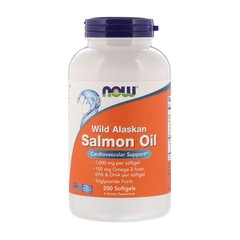 Омега 3 Now Foods Wild Alaskan Salmon Oil 200 капсул