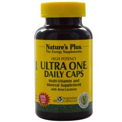 Щоденні Мультівітаміни, Ultra One, Natures Plus, 60 гелевих капсул