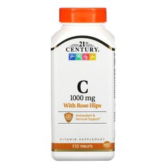 Вітамін C 21st Century Vitamin C with Rose Hips 1000 mg 110 таблеток