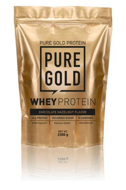 Сироватковий протеїн концентрат Pure Gold Protein Whey Protein 2300 грам Арахисовая паста