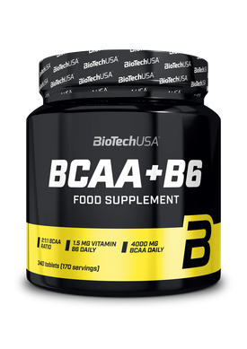 БЦАА Biotech BCAA + B6 340 таблеток +б6