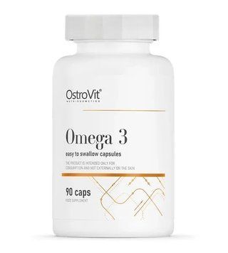 Омега 3 для удобного проглатывания OstroVit Omega 3 Easy To Swallow 90 капсул