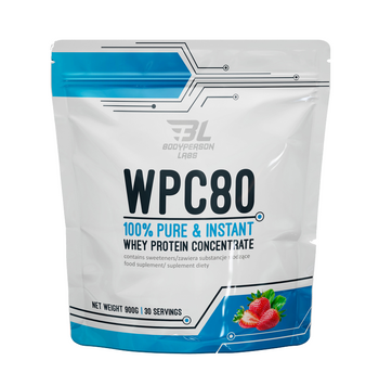 Сироватковий протеїн концентрат Bodyperson Labs WPC80 900 г Strawberry