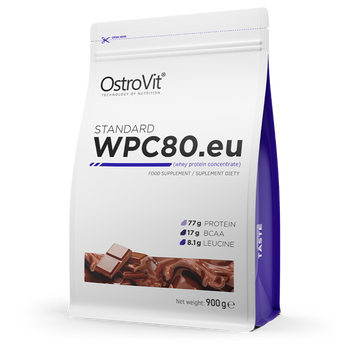 Сироватковий протеїн концентрат OstroVit WPC80.eu 900 г chocolate dream