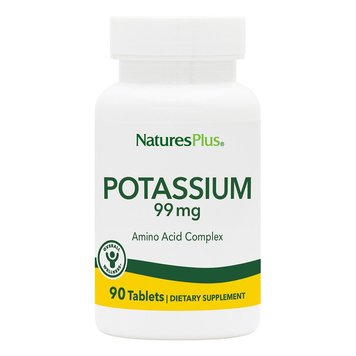 Калій, Potassium, Nature's Plus, 99 мг, 90 таблеток