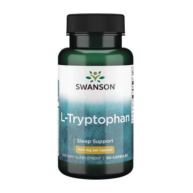 L-триптофан Swanson L-Tryptofan 500 mg 60 капсул