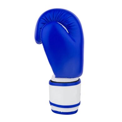 Боксерські рукавиці PowerPlay 3004 JR Синьо-білі 6 унцій