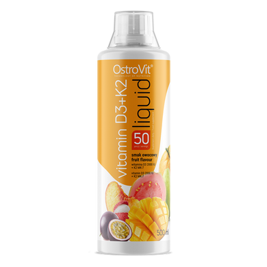 Комплекс витаминов OstroVit Vitamin D3+K2 Liquid (500 мл) Owocowy fruit