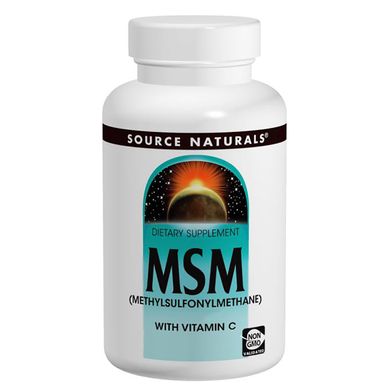 Метилсульфонілметан МСМ 1000мг з вітаміном С, Source Naturals, 60 таблеток