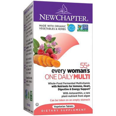 Ежедневные Мультивитамины Для женщин 55+, Every Woman, New Chapter, 24 Таблеток
