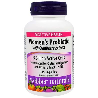 Пробіотики Webber Naturals Probiotic 5 Billion 45 капсул