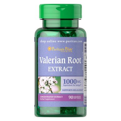 Корень валерианы экстракт Puritan's Pride Valerian Root Extract 1000 mg 90 капс