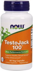 Бустер тестостерона Now Foods TestoJack 100 (60 капс) нау фудс