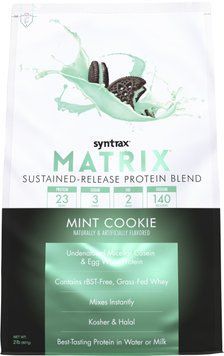 Комплексний протеїн Syntrax Matrix 907 г м'ята-печиво