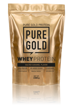 Сироватковий протеїн концентрат Pure Gold Protein Whey Protein 2300 грам Солона карамель
