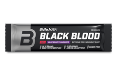 Передтренувальний комплекс BioTech Black Blood Caf + (10 г) blue grape