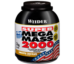 Гейнер для набору маси Weider Mega Mass 2000 3000 г мега мас banana