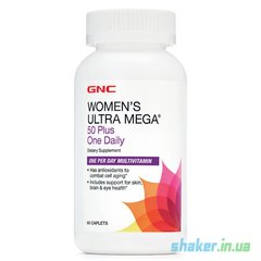Вітаміни для жінок GNC Women's Ultra Mega 50 Plus One Daily (60 таб)