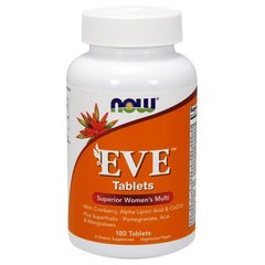Вітаміни для жінок Now Foods EVE (180 таб) єва