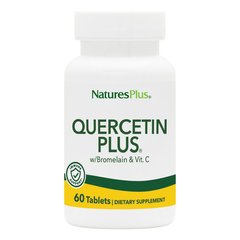 Кверцетин Плюс и Вітамін С, Quercetin Plus with Vitamin C Nature's Plus, 90 таблеток