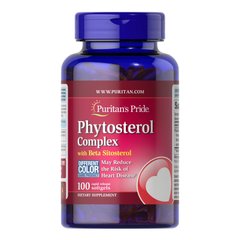 Комплекс фитостеролов Puritan's Pride Phytosterol Complex 1000mg 100 мягких капсул