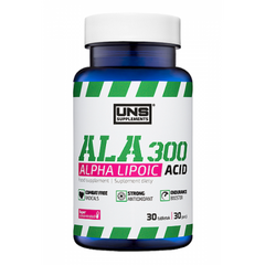 Альфа-ліпоєва кислота UNS ALA 300 30 таблеток