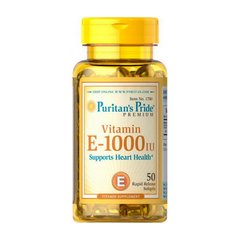 Вітамін Е Puritan's Pride Vitamin E -1000 IU (50 капс)