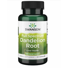 Корень одуванчика Swanson Dandelion Root 515 mg 60 капсул