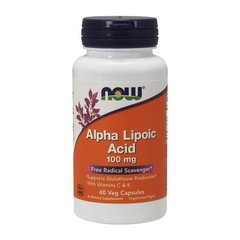 Альфа-липоевая кислота Now Foods Alpha Lipoic Acid 100 mg (60 капсул) нау фудс