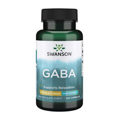 ГАМК Swanson GABA 500 mg 100 капсул