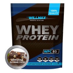 Сироватковий протеїн концентрат Willmax Whey Protein 80 40 грам Шоколад горіх