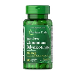 Хром піколінат Puritan's Pride Chromium Polynicotinate 200 mcg Yeast Free 100 veg caps