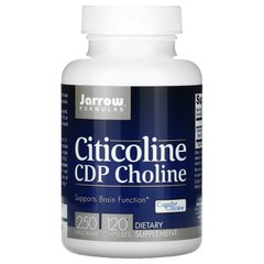 Цитиколин CDP-холин Jarrow Formulas (Citicoline Supports Brain Function) 250 мг 120 капсул
