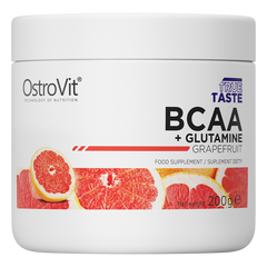 БЦАА з глютаміном OstroVit BCAA + Glutamine 200 г grapefruit