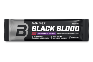 Передтренувальний комплекс BioTech Black Blood Caf + (10 г) blue grape