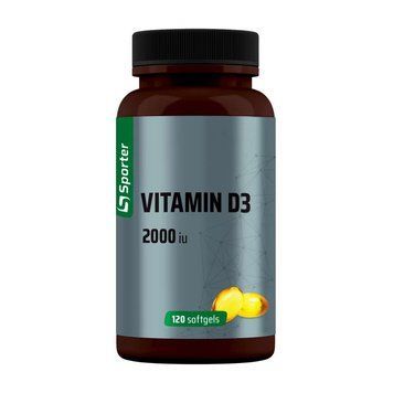 Вітамін Д3 Sporter Vitamin D3 2000 IU 120 М&rsquo;яких Капсул