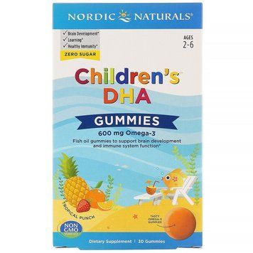 Дитяча Омега-3 Nordic Naturals Children's DHA 600 mg Omega-3 30 жувальних таблеток